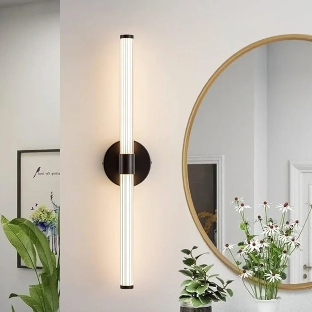 Modern Bathroom Black Matte LED sconce